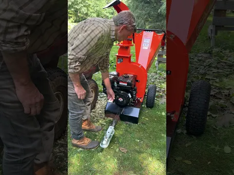 How to start the 15 HP SuperHandy 4-Inch Tow-Behind Wood Chipper