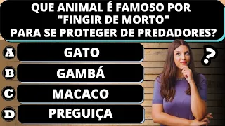 🔵TESTE SEUS CONHECIMENTOS COM 12 PERGUNTAS SOBRE CONHECIMENTOS GERAIS! Escolinha Quiz.