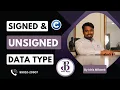 signed and unsigned data types in c programming by Idris Mibweb SkillBout