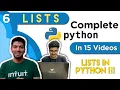 Part 6 Python in 15 s List in Python Append Insert Count Sum Pop Hindi Tutorial