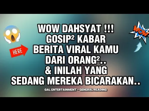 Download MP3 👉WOW DAHSYAT🔥😬 GOSIP KABAR BERITA VIRAL KAMU DARI ORANG², \u0026 INI YG MEREKA BICARAKAN #generalreading