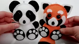 panda bear plush tutorial easy u0026 cute felt craft