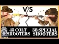 45 colt vs 357 magnum shooters which one is better in cowboy action