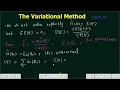 Lecture 10 Introduction to Variational Methods in Quantum Mechanics