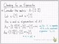 Linear Algebra Example Problems - Checking for an Eigenvector