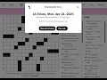 The Washington Post LA Times Crossword 2025