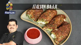 Italian Bhajji | western molaga bhajji | Chef Venkatesh Bhat | evening snacks