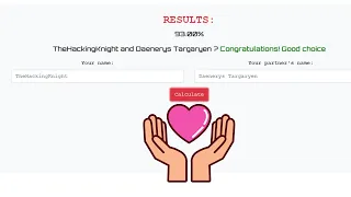 Build your own epic love calculator app with Python and JavaScript