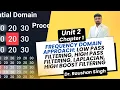 DIP Unit 2 Chapter 1 Frequency domain low pass high pass and Laplacian high boost filtering