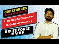 A Do Not Be Distracted B Ordinary Numbers Codeforces Round Div 3 CODEFORCES