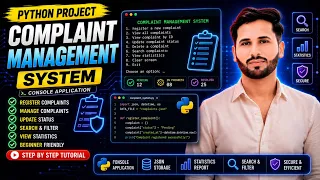 Python Complaint Management System Project File Handling JSON Database Beginner Python Project