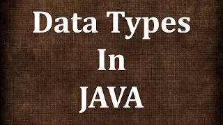 Java Tutorial 4 Data Types and Type conversions in Java JAVA9S com