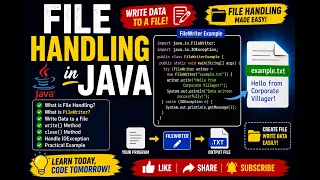 FileReader in Java Read a File Using Java File Handling Tutorial for Beginners
