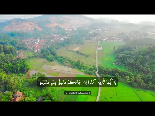 ⁣یَـٰۤأَیّهَا ٱلَّذِینَ ءَامَنوا۟ إِن جاۤءَكُمۡ فاسِقُۢ بِنَبَإࣲ فَتَبینُوۤا۟ .. || القارئ هاشم هيبة