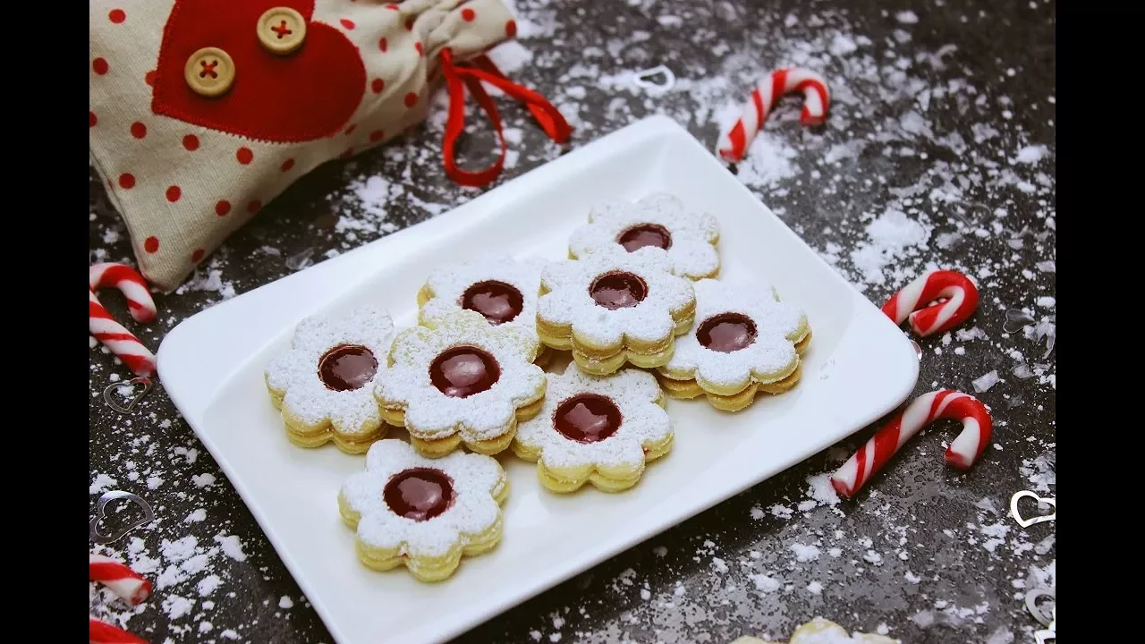 SPITZBUBEN PLÄTZCHEN REZEPT | LINZER PLÄTZCHEN BACKEN [schnelle Plätzchen für Weihnachten]