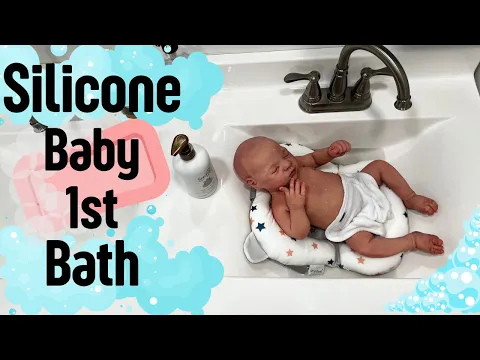 Download MP3 SILICONE Baby Milo Gets First Bath | Pippa’s Potty #rebornroleplay #reborns #reborndolls