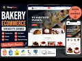 Modern Bakery eCommerce Website Demo HTML CSS JavaScript Python Flask PostgreSQL