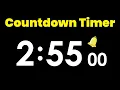 2 Hour 55 Minute Countdown Timer with Alarm