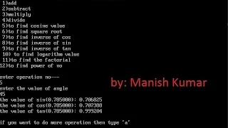 C project-1 Scientific Calculator with source code