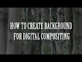 How to create background for digital compositing in photoshop cc