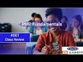 PHP Fundamentals Session 1 Review What is PHP Setting up XAMPP Writing your First PHP Program