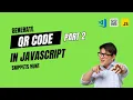 A simple javascript program for generating QR code part 2