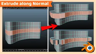 How to Extrude along Normal or Individual faces Blender Tutorial
