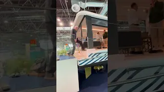 ‘Sometimes you’ve gotta look around a bit here at Düsseldorf boat show’ #düsseldorf #boatshow