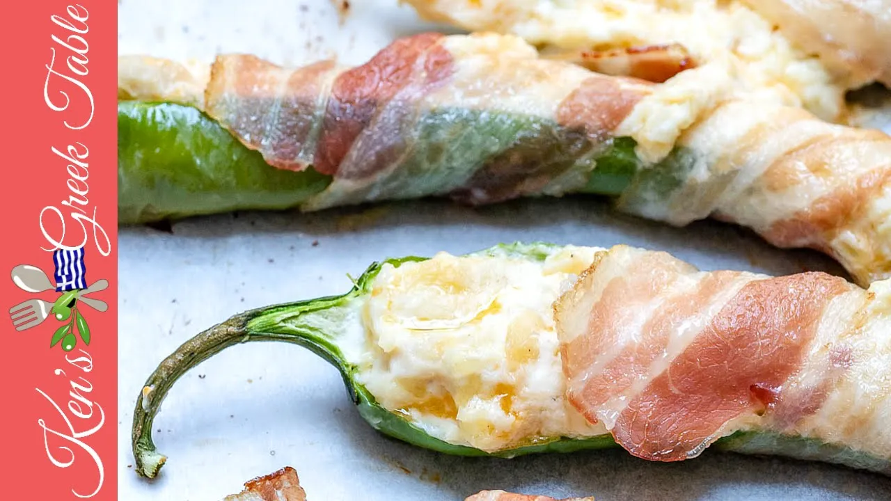 Bacon Wrapped Jalapeno Poppers With Feta   Ken Panagopoulos