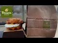 Panera Bread Sausage Over Easy Egg Cheese On Asiago Bagel Review