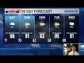 More 80s than 90s on the 10 Day Forecast