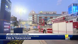 Fire inside utility room at Franklin Square Medical Center extinguished
