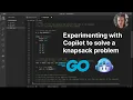 Experimenting with GitHub Copilot to solve a knapsack problem