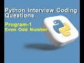 Python Program for Even Odd Number Check Even or Odd in Python Python Programming Tutorial