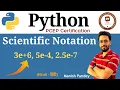 8 Scientific Notation in Python Python PCEP Certification PCEP-30-02
