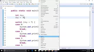 Session 3 - Switch Case statement Loops and Array