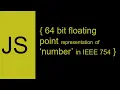 Javascript Double Precision 64 bit in IEEE-754 standard representation of Number Datatype
