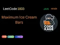 LeetCode 1833 Maximum Ice Cream Bars Counting Sort Java