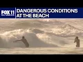 Dangerous surf conditions along Southern California coast