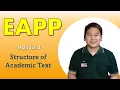 EAPP in TAGLISH Ep 2 - Structure of Academic Texts
