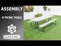 Lifetime 8 Classic Folding Picnic Table Lifetime Assembly
