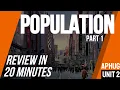 Population Part 1 AP Human Geography Unit 2 Review