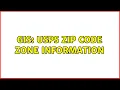 GIS USPS Zip Code Zone Information 3 Solutions