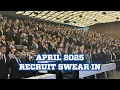 April 2025 Recruit Swear In