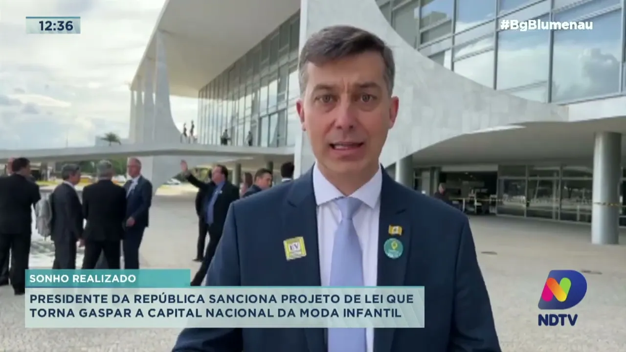 Agora é oficial: presidente Jair Bolsonaro sanciona projeto de lei que torna Gaspar Capital da Moda