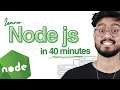 Learn Node JS in 40 Minutes Crash Course - Express CRUD APIs etc