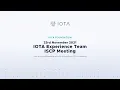2021-11-23 IOTA Experience Smart Contracts Meeting