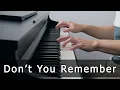 Download Lagu Adele - Don’t You Remember (Piano Cover by Riyandi Kusuma)