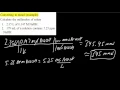 Converting to mmol example