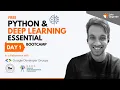 Day 1 Introduction of Python Free Python Deep Learning Essential Bootcamp 5 days